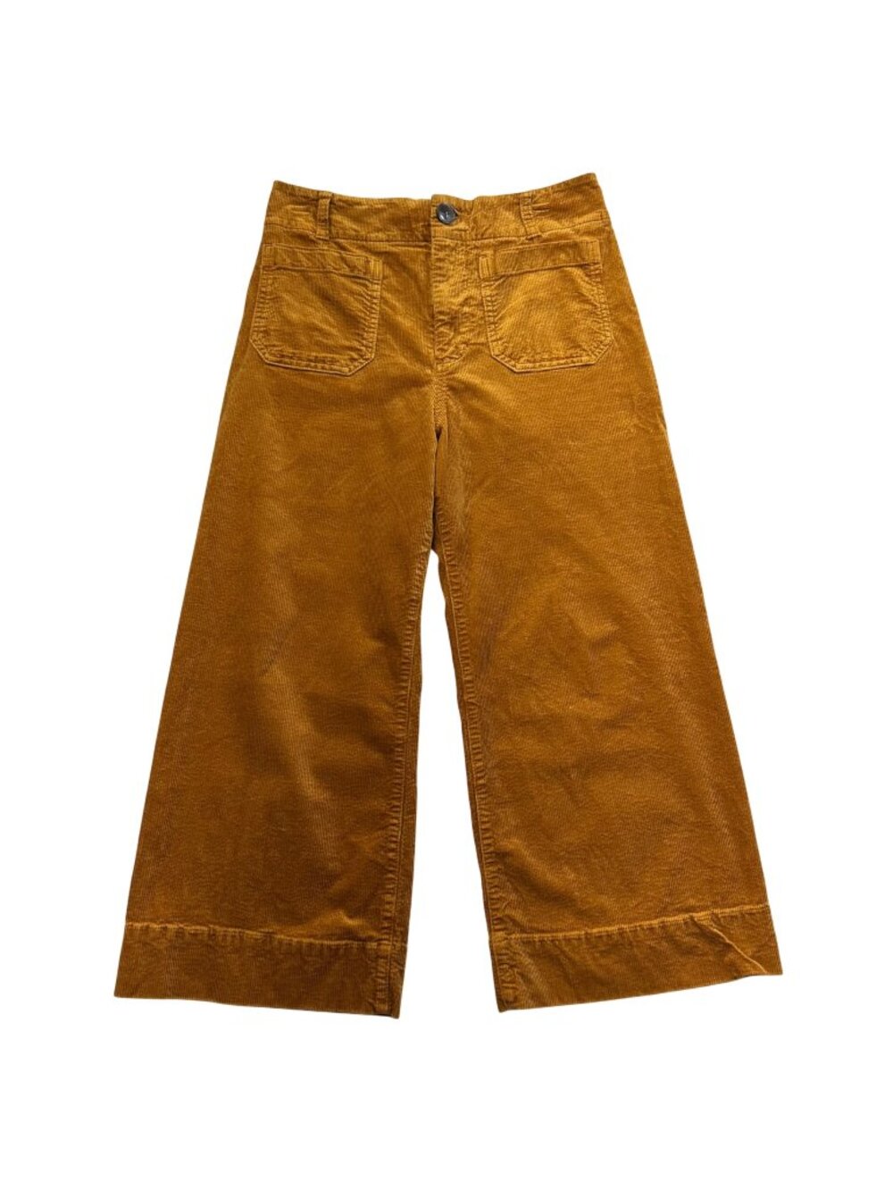 Maeve Anthropologie The Colette High Waist Wide Leg Corduroy Crop Size 29 Petite